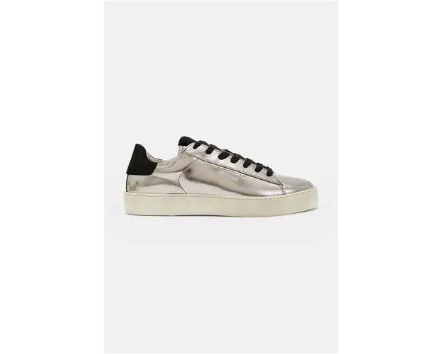 AllSaints sneakers din piele Shana Metallic Sneaker culoarea argintiu, WF542X