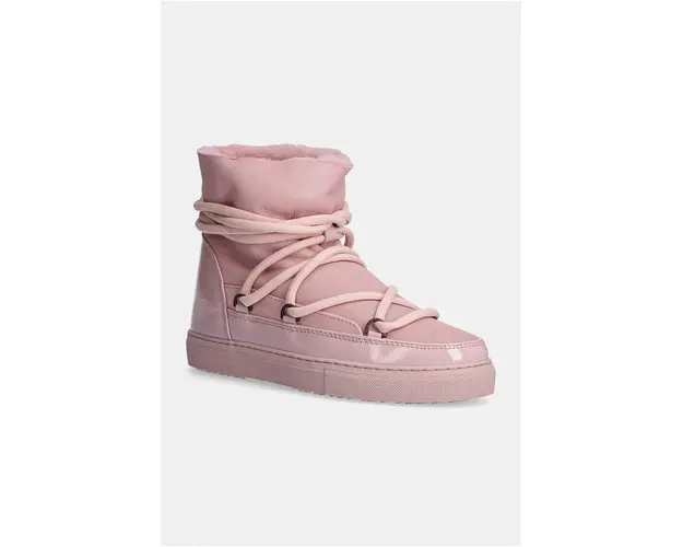 Inuikii bocanci de piele Gloss culoarea roz, 75202-007