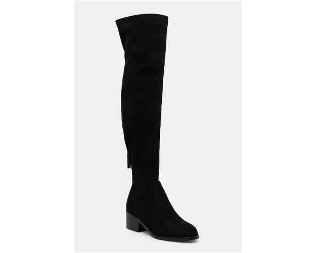 Steve Madden cizme Courtside femei, culoarea negru, cu toc drept, SM11003345