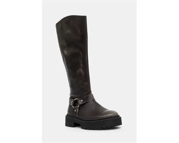 Steve Madden cizme Glimmer femei, culoarea maro, cu toc plat, SM11003331