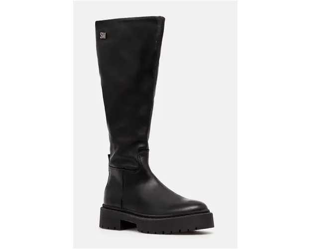 Steve Madden cizme Galina femei, culoarea negru, cu toc plat, izolare usoara, SM11003333