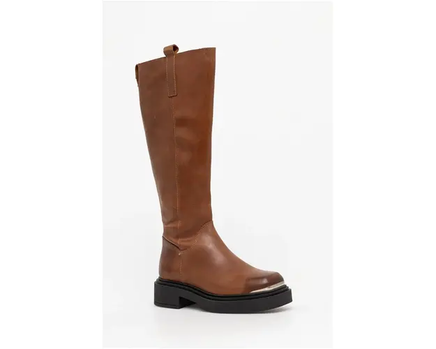 Steve Madden cizme Constance femei, culoarea maro, cu toc plat, SM11003238