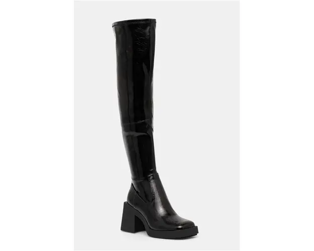 Steve Madden cizme Kolby femei, culoarea negru, cu toc drept, SM11003365