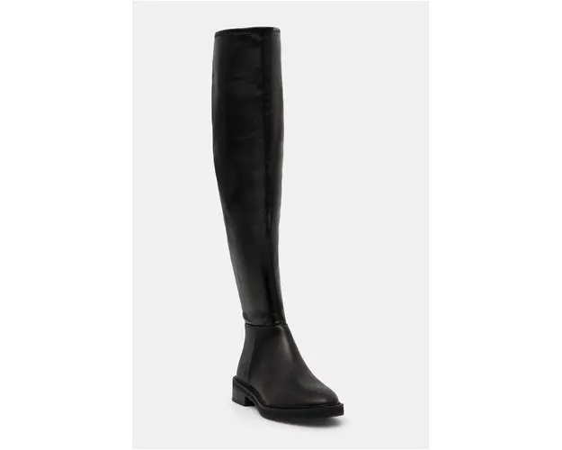 Steve Madden cizme Leza femei, culoarea negru, cu toc plat, SM11003368