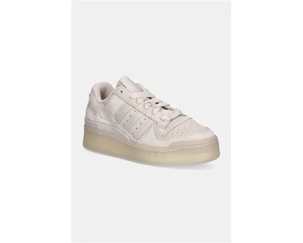 adidas Originals sneakers din piele intoarsa Forum Bold Stripes W culoarea portocaliu, IF7222