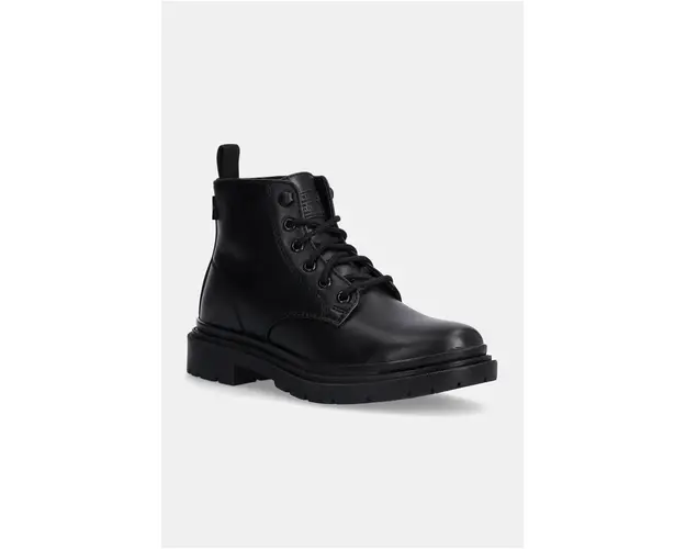 Levi's bocanci TROOPER CHUKKA femei, culoarea negru, cu platforma, izolare usoara, D7040-0008