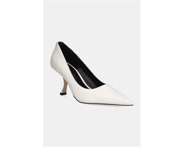 MICHAEL Michael Kors stilettos de piele Luna culoarea alb, 40F4LUMP3L.085