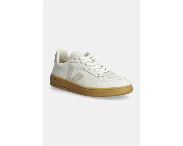 Veja sneakers din piele V-10 culoarea alb, VX0203665A