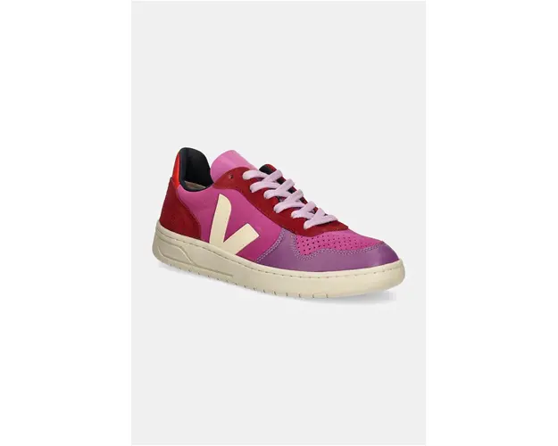 Veja sneakers din piele intoarsa V-10 culoarea roz, VX0303668A