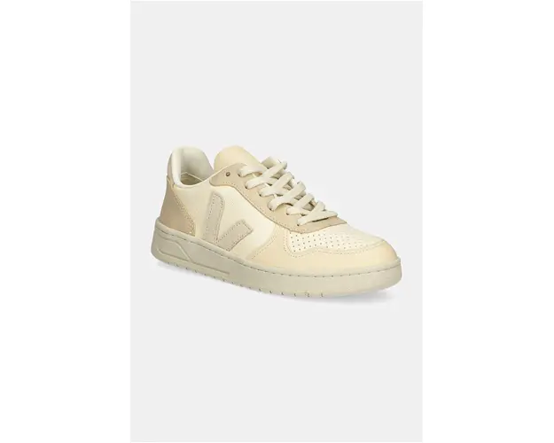 Veja sneakers din piele V-10 culoarea bej, VX0503673A