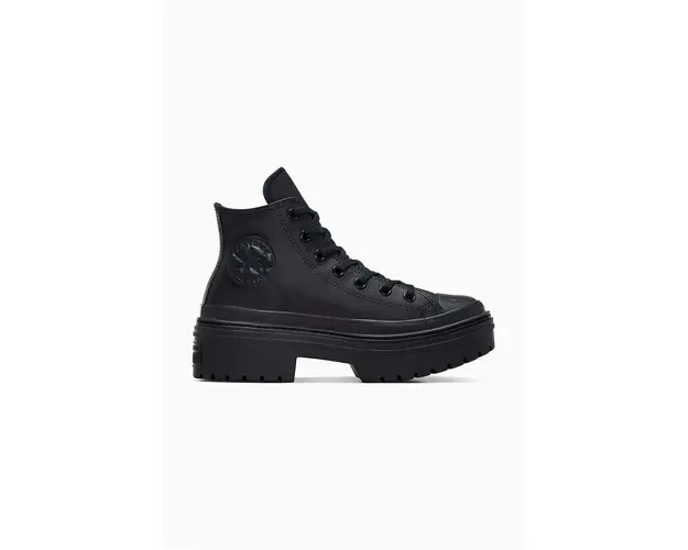 Converse tenisi de piele Chuck Taylor All Star Lugged Heel culoarea negru, A10369C
