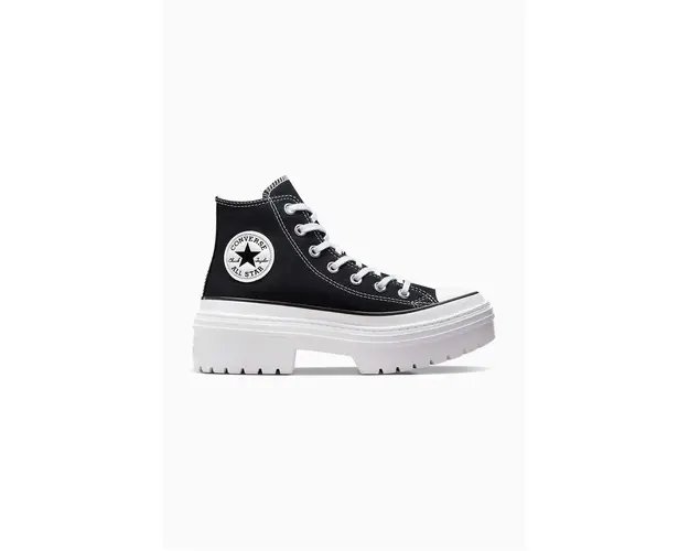 Converse tenisi Chuck Taylor All Star Lugged Heel femei, culoarea negru, A08258C