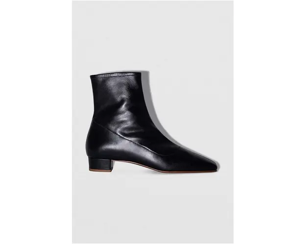 By Far cizme de piele Este femei, culoarea negru, cu toc drept, 16605-07-EBBLKL