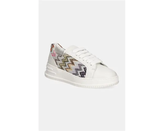 Missoni sneakers Alex culoarea alb, MW60_053