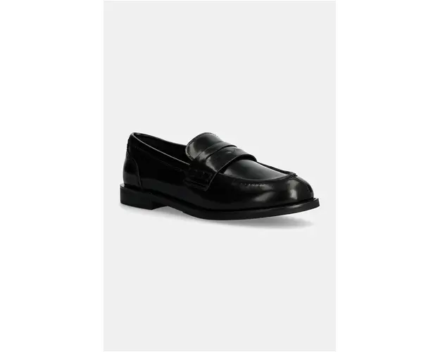 Aldo mocasini de piele ADIBAEN femei, culoarea negru, cu toc plat, 13838590 ADIBAEN