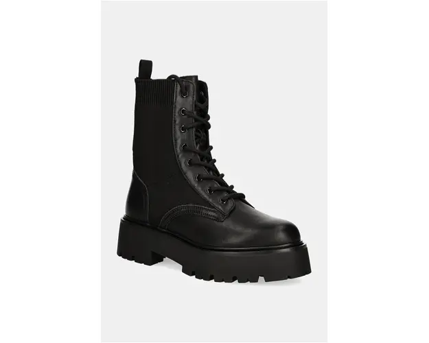 Aldo botine TALALERYKNIT femei, culoarea negru, cu platforma, 13838669 TALALERYKNIT