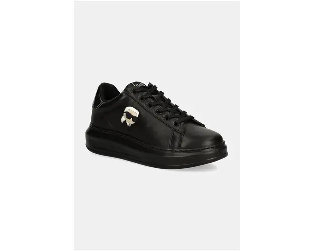 Karl Lagerfeld sneakers din piele KAPRI culoarea negru, KL62530N