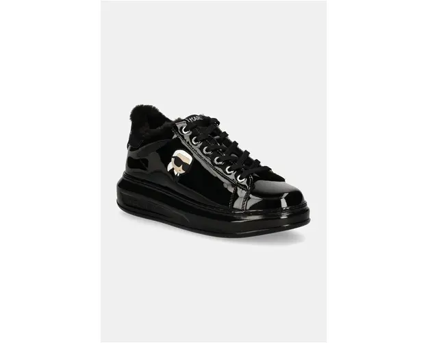 Karl Lagerfeld sneakers din piele KAPRI culoarea negru, KL62531S