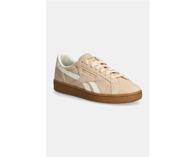 Reebok Classic sneakers din piele intoarsa Club C Grounds Uk culoarea portocaliu, 100208146