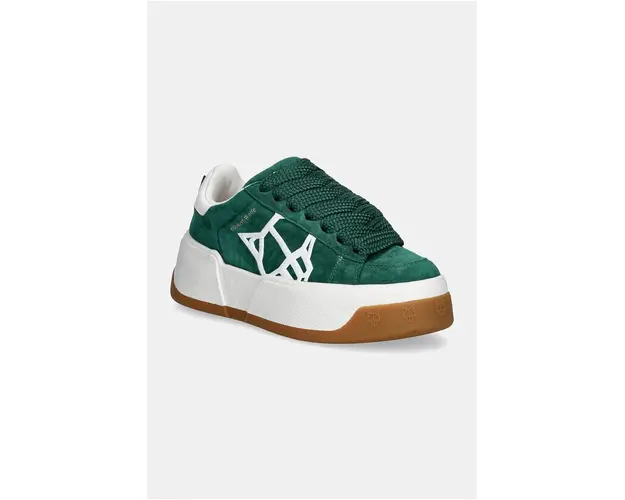 Naked Wolfe sneakers Sound culoarea verde, Sound Ivy Green Kid Suede