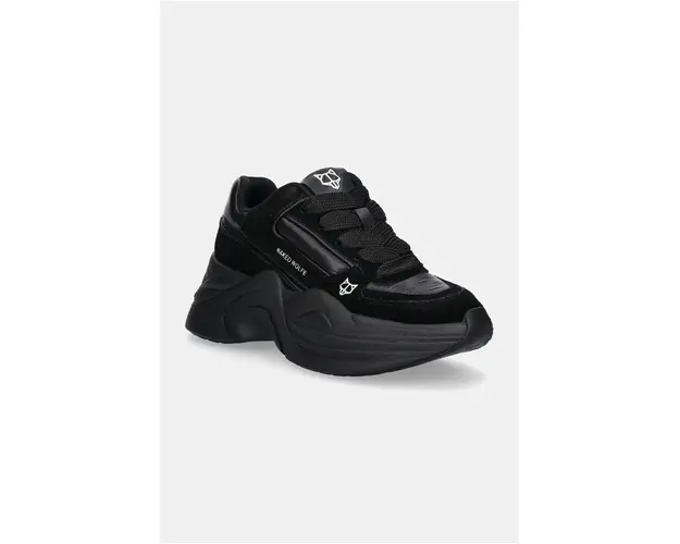 Naked Wolfe sneakers Temple culoarea negru, Temple Black Leather Suede