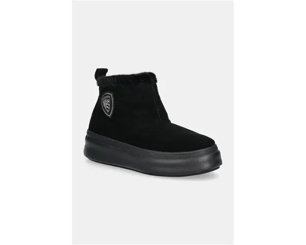 Blauer cizme de zapada din piele intoarsa EMERY culoarea negru, F4EMERY02.SUE