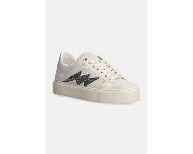 ZADIG&VOLTAIRE sneakers din piele intoarsa La Flash culoarea bej, SWSN00488