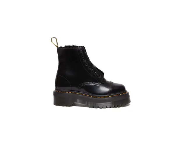 Dr. Martens bocanci de piele Sinclair FL femei, culoarea negru, cu platforma, DM31213001
