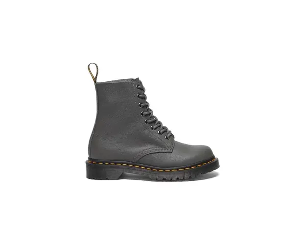 Dr. Martens bocanci de piele 1460 Pascal femei, culoarea gri, cu toc plat, DM31693029