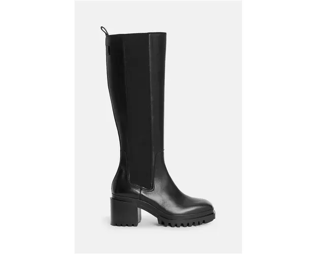 AllSaints cizme Natalia Boot femei, culoarea negru, cu toc drept, W100FB