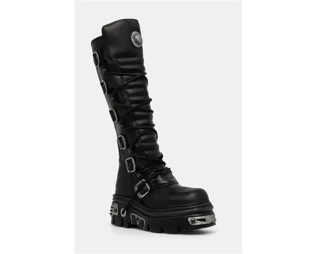 New Rock cizme ITALI Y NOMADA + REACTOR E14 TOBERAS ORIF Y C femei, culoarea negru, cu platforma, M-272-S1