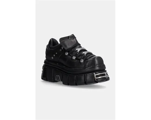 New Rock sneakers din piele culoarea negru, M-120N-S27