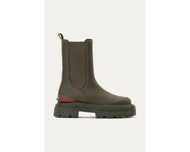 Hoff botine LAKE GREEN femei, culoarea verde, cu platforma, 22325003