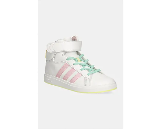 adidas sneakers pentru copii GRAND COURT MID culoarea alb, IE8705