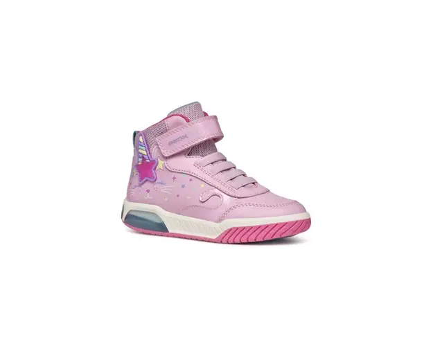 Geox sneakers pentru copii INEK culoarea roz, J46ASB.0BCKC