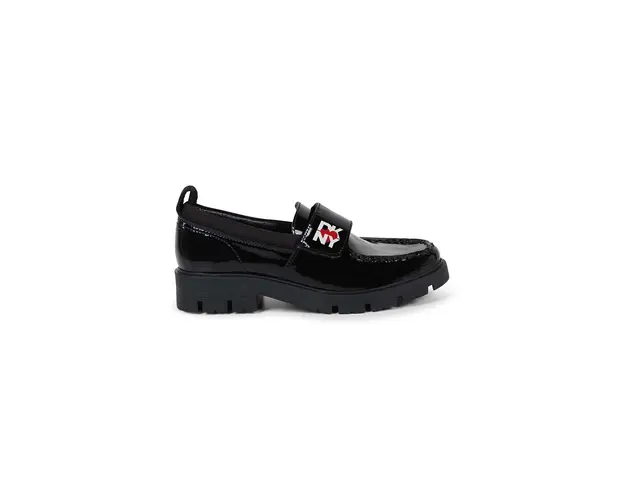 Dkny mocasini din piele pentru copii culoarea negru, D62081