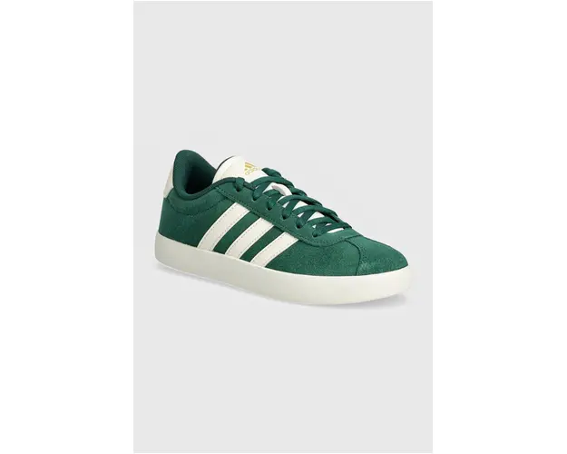 adidas sneakers de piele intoarsa pentru copii VL COURT 3.0 culoarea verde, ID6309