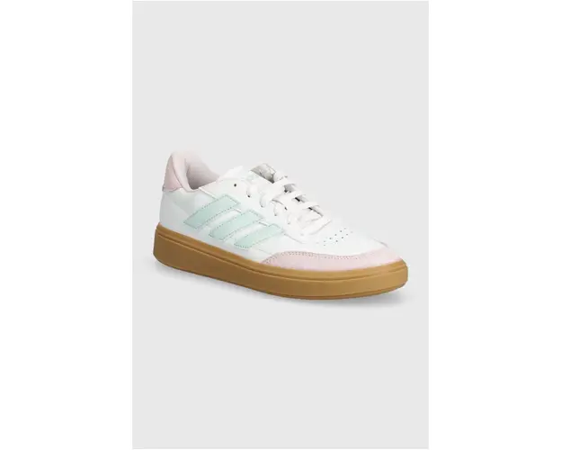 adidas sneakers pentru copii COURTBLOCK culoarea alb, ID6497