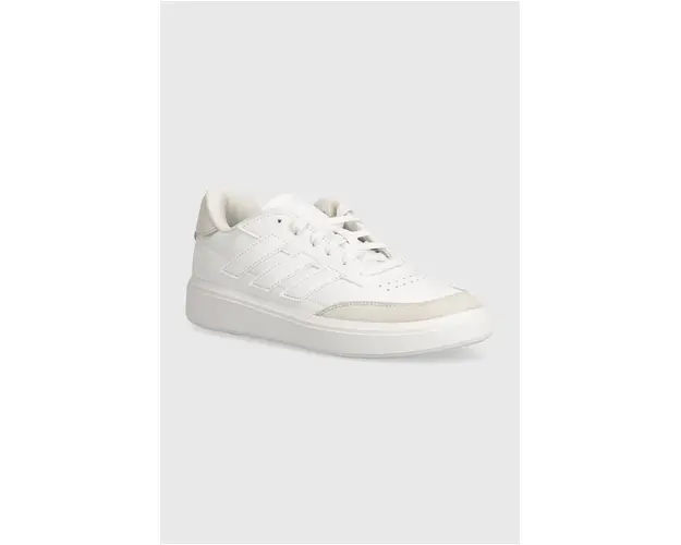 adidas sneakers pentru copii COURTBLOCK culoarea alb, ID6501
