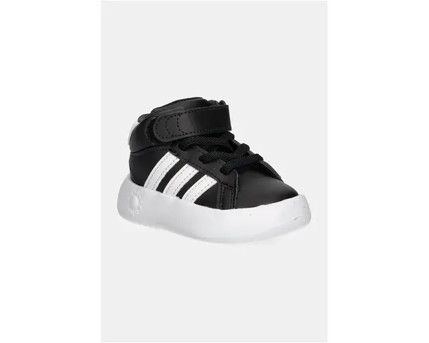 adidas sneakers pentru copii GRAND COURT MID culoarea negru, IE3867