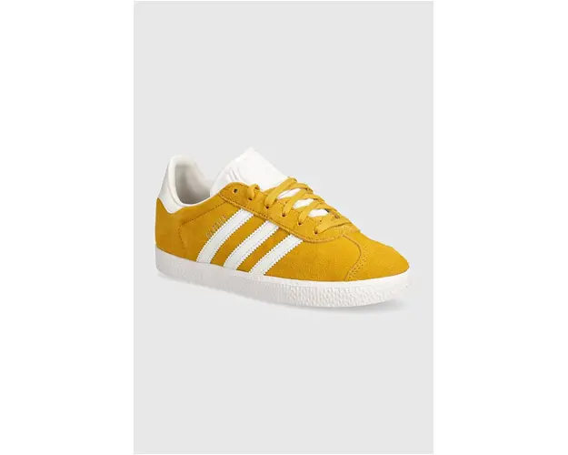 adidas Originals sneakers de piele intoarsa pentru copii GAZELLE culoarea galben, IF9803