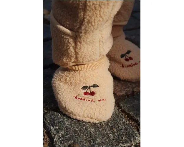 Konges Sløjd pantofi pentru bebelusi SAFA BOOTS GRS culoarea maro, KS101293