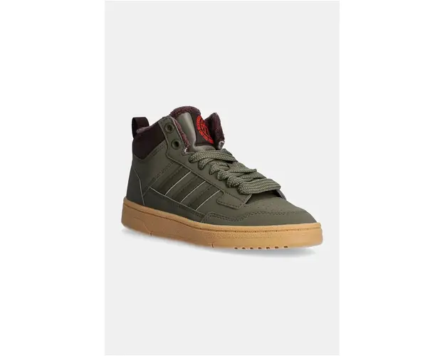 adidas sneakers pentru copii RAPID COURT MID WINTERIZED culoarea verde, JR2813