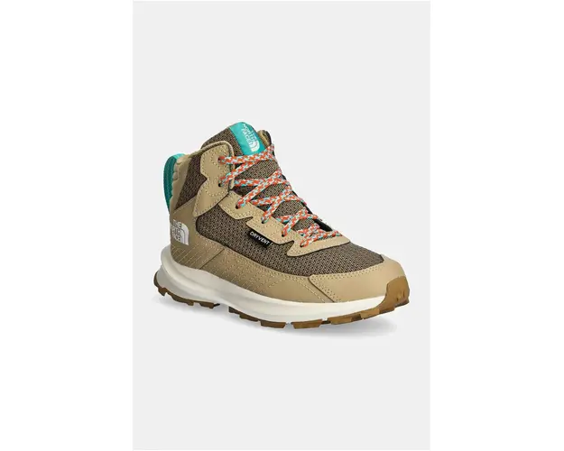 The North Face pantofi copii FASTPACK HIKER MID WP culoarea bej, NF0A7W5VV7O1