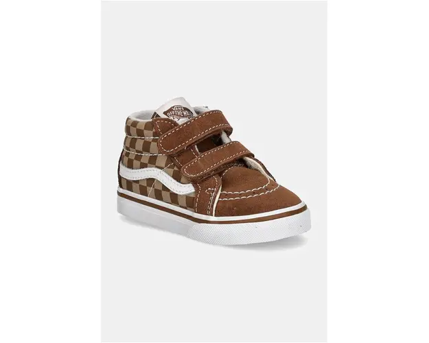 Vans tenisi copii SK8-Mid Reissue culoarea maro, VN000D0PBF21