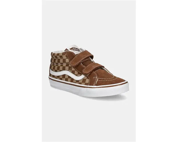 Vans tenisi copii SK8-Mid Reissue culoarea maro, VN000D2ZNWH1