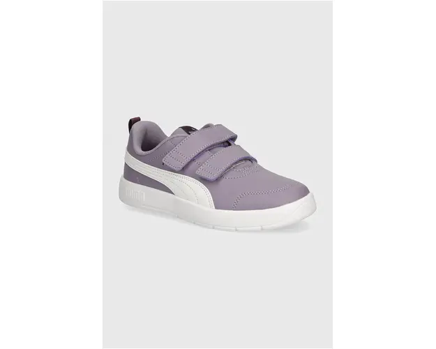 Puma sneakers pentru copii Courtflex V3 culoarea violet, 397642