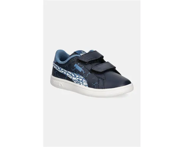 Puma sneakers pentru copii Smash 3.0 L Icy Monster culoarea albastru marin, 397989