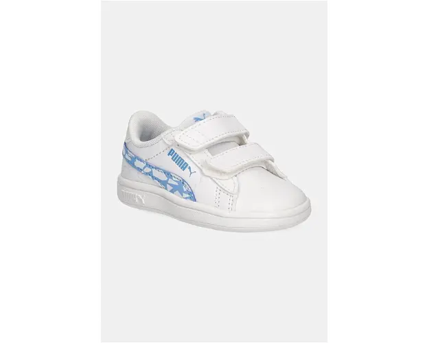 Puma sneakers pentru copii Smash 3.0 L Icy Monster culoarea alb, 397990