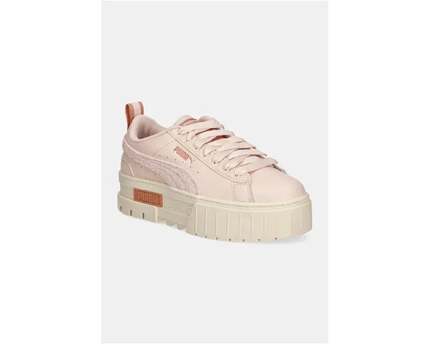 Puma tenisi din piele copii Mayze Dusty Summer culoarea roz, 393614